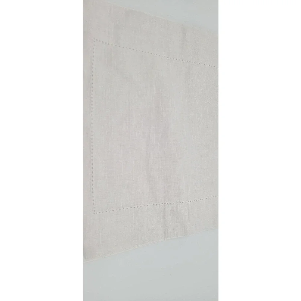 White Linen Table Runner - Picture 4 of 4